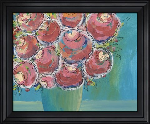 Framed Candy Flowers II Print