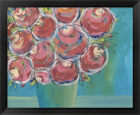 Framed Candy Flowers II Print