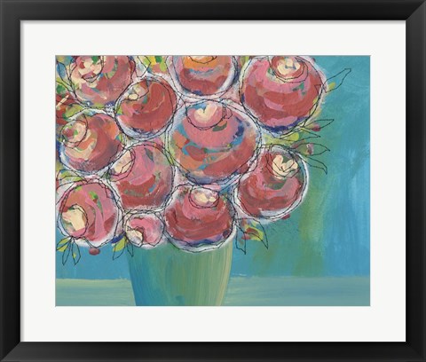 Framed Candy Flowers II Print