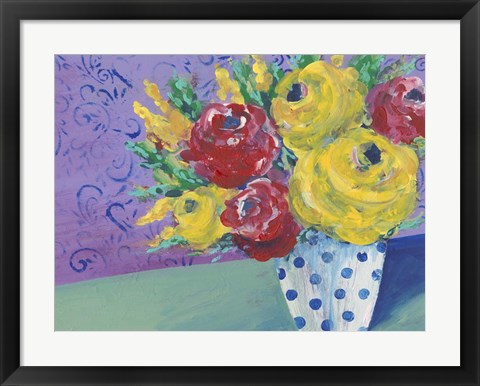 Framed Fearless Floral I Print