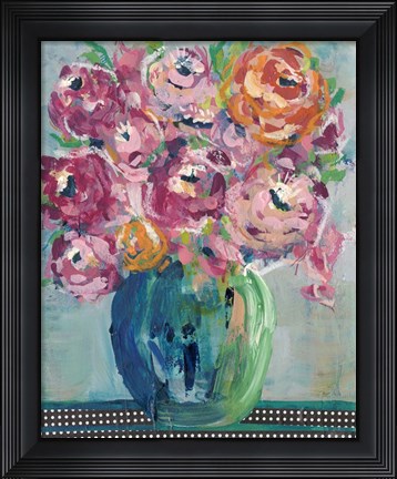 Framed Feisty Floral II Print