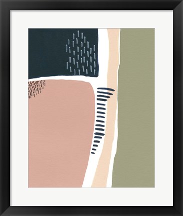 Framed Simple Marks I Print
