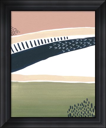 Framed Simple Marks III Print