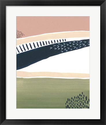Framed Simple Marks III Print