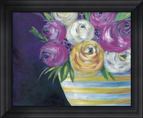 Framed Cotton Candy Floral I Print