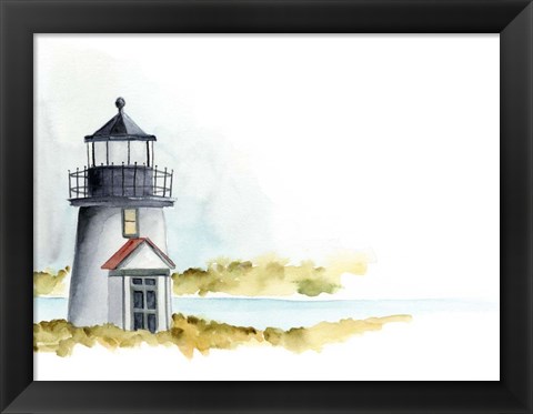 Framed Ocean Beacon I Print