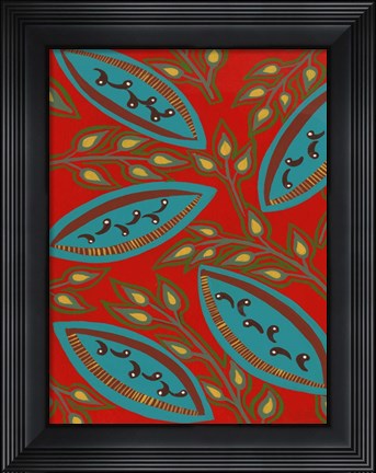 Framed Stylized Motif III Print
