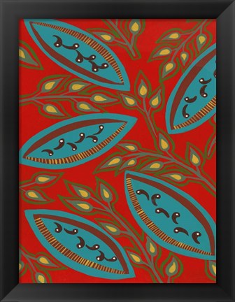 Framed Stylized Motif III Print