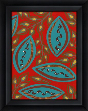 Framed Stylized Motif IV Print
