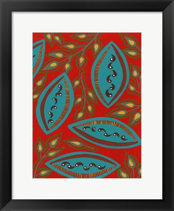 Framed Stylized Motif IV Print