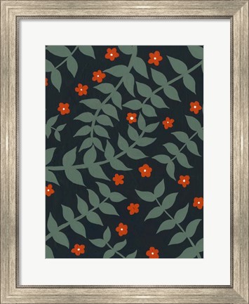 Framed Blooming Garden Pattern I Print