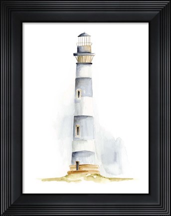 Framed Ocean Beacon IV Print