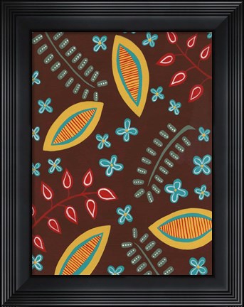 Framed Stylized Motif II Print