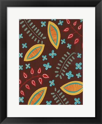 Framed Stylized Motif II Print