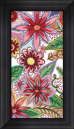 Framed Flowering Garden Whimsy II Print