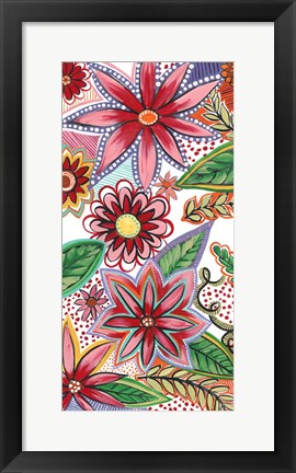Framed Flowering Garden Whimsy II Print