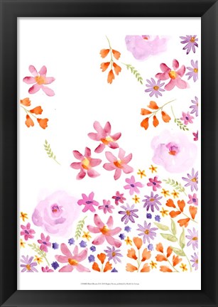 Framed Blush Blooms II Print