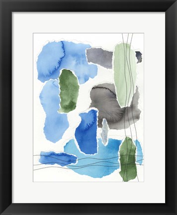 Framed Organic Groove I Print