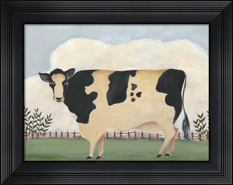 Framed Folk Farm II Print