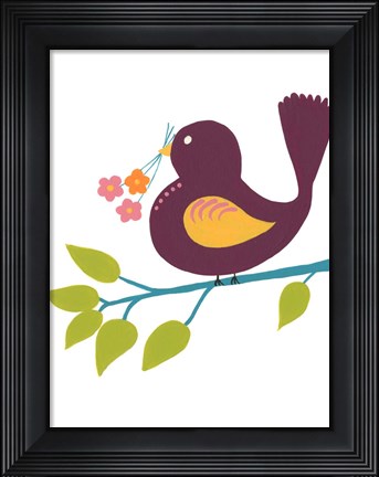Framed Cute Bird IV Print