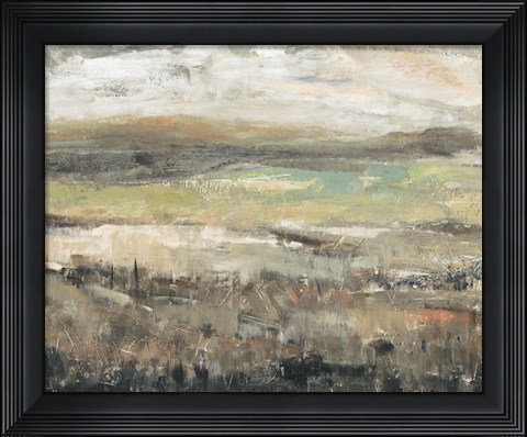 Framed Grassland Showers I Print