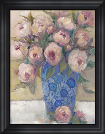 Framed Oriental Bouquet II Print