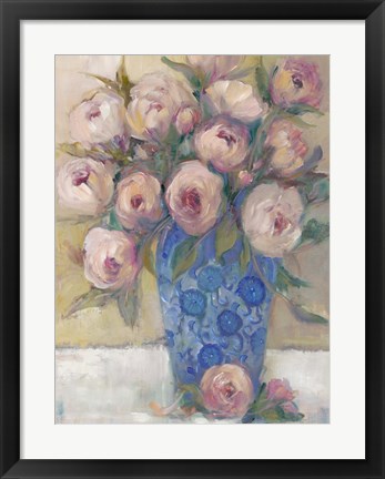 Framed Oriental Bouquet II Print