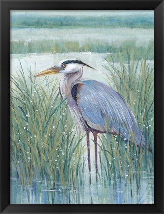 Framed Wetland Heron II Print