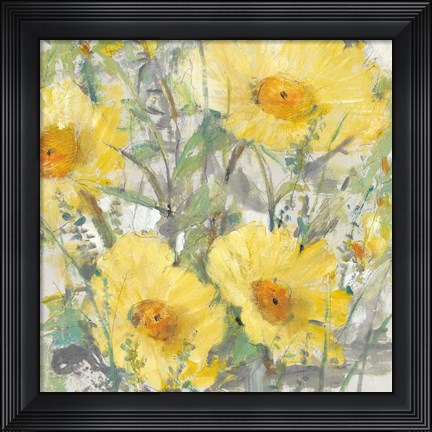 Framed Yellow Bunch I Print