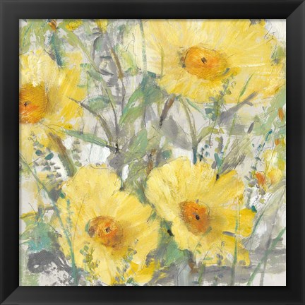 Framed Yellow Bunch I Print