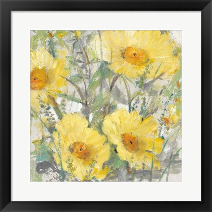 Framed Yellow Bunch I Print