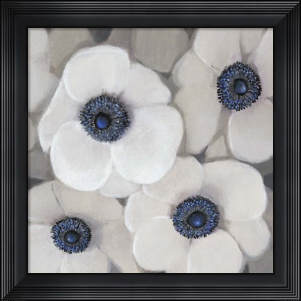 Framed White Anemone II Print
