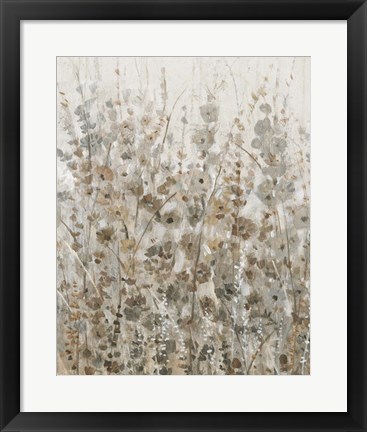 Framed Early Fall Flowers I Print