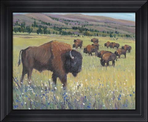 Framed Animals of the West I Print