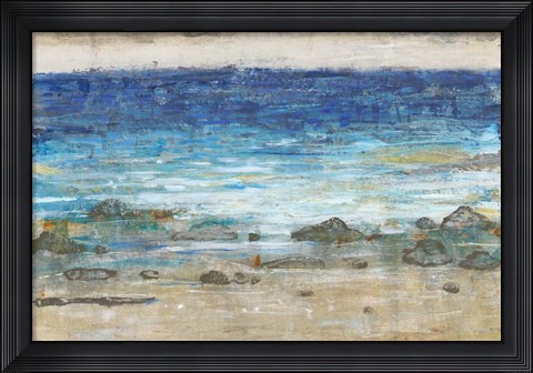Framed Rocky Shoreline II Print