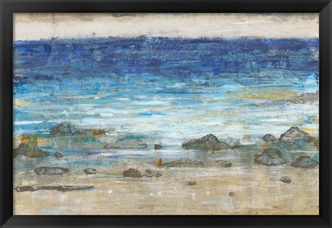 Framed Rocky Shoreline II Print