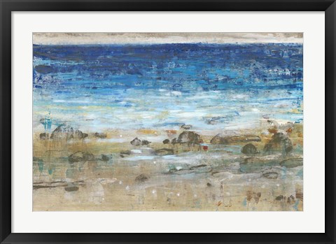 Framed Rocky Shoreline I Print