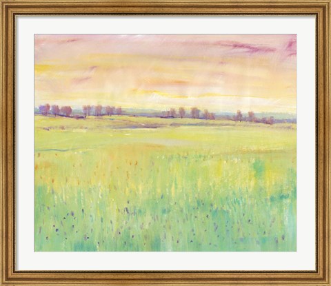 Framed Spring Pasture I Print