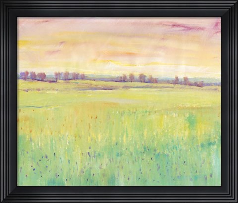 Framed Spring Pasture I Print
