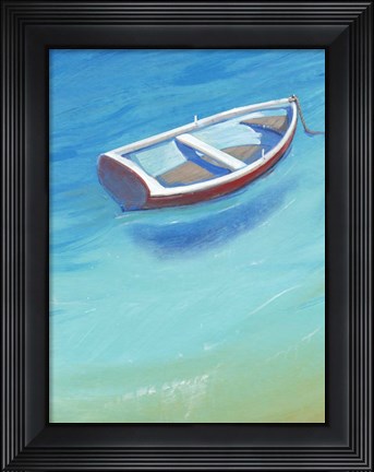 Framed Anchored Dingy II Print