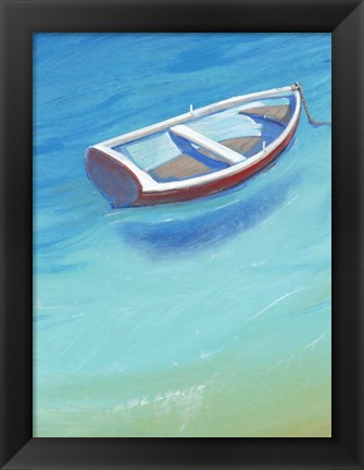 Framed Anchored Dingy II Print