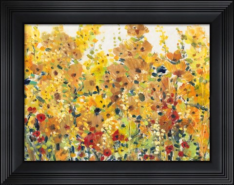 Framed Golden Summer Garden I Print