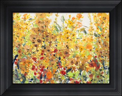 Framed Golden Summer Garden II Print