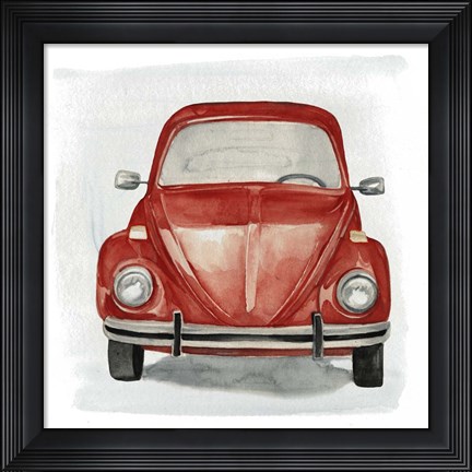 Framed Classic Autos I Print