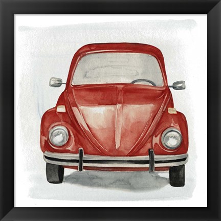 Framed Classic Autos I Print