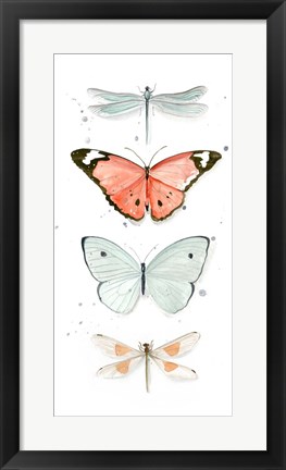 Framed Summer Butterflies I Print