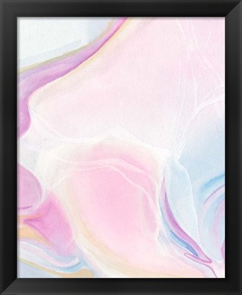 Framed Marbled Prism I Print