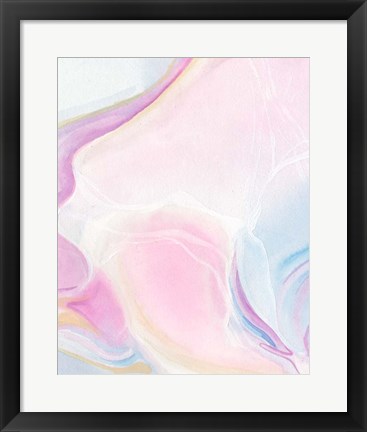 Framed Marbled Prism I Print