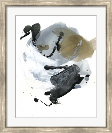 Framed Raku Abstract I Print