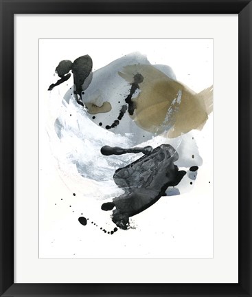 Framed Raku Abstract I Print